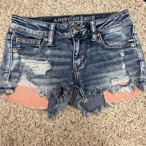 American Eagle Outfitters Women's Blue Denim Shorts